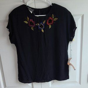 NWT Carole Little Petites Women's Top, Floral Opulence, Vintage, Size 4